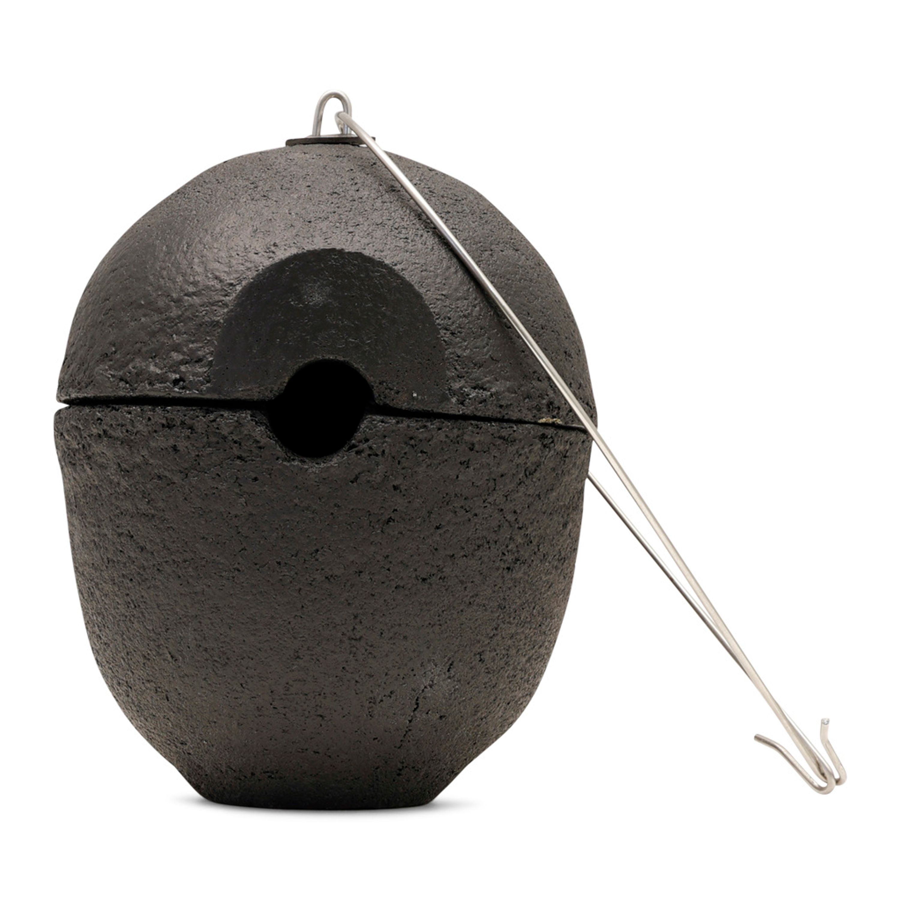 WoodStone-Nistkasten „Malaga“ 28 mm schwarz | Vogelhaus Holzbeton | CJ Wildlife